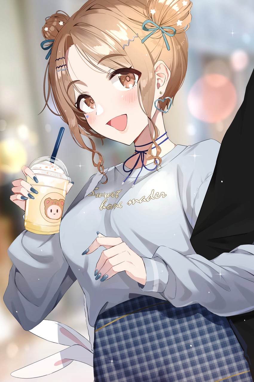 producer and ichikawa hinana (idolmaster and 1 more) drawn by gawawawa