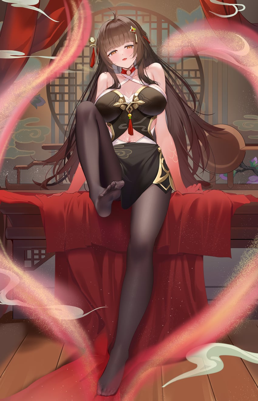 lingsha (honkai and 1 more) drawn by zhongwu_chahui