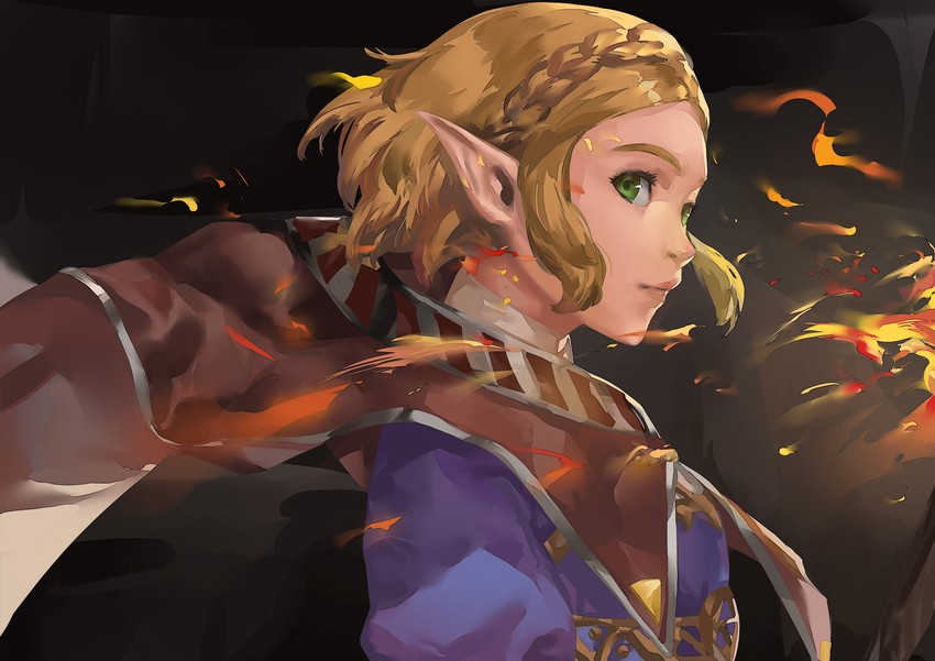 princess zelda (the legend of zelda and 1 more) drawn by blazpu