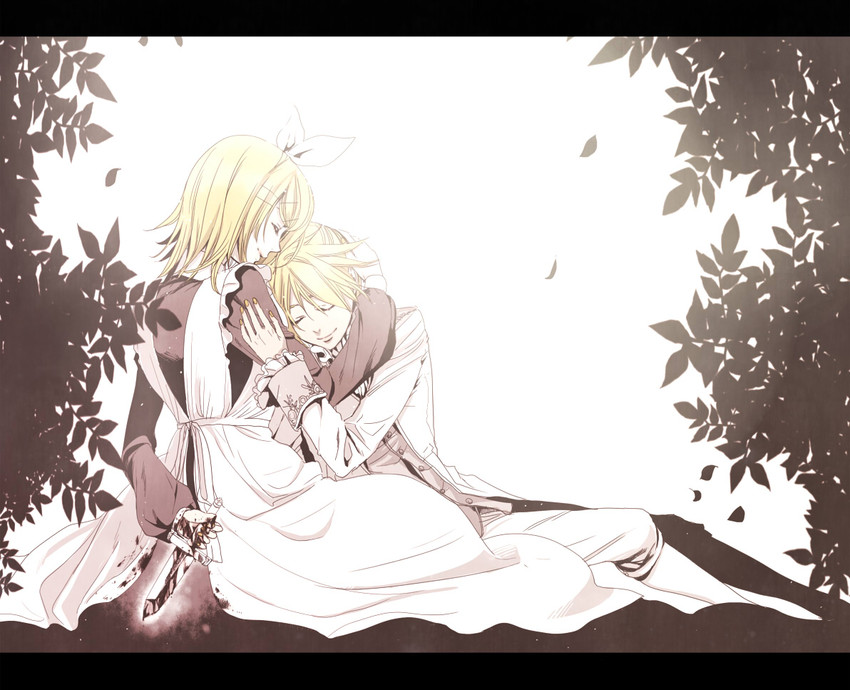 kagamine rin, kagamine len, riliane lucifen d'autriche, and allen avadonia (vocaloid and 3 more) drawn by suzunosuke_(sagula)