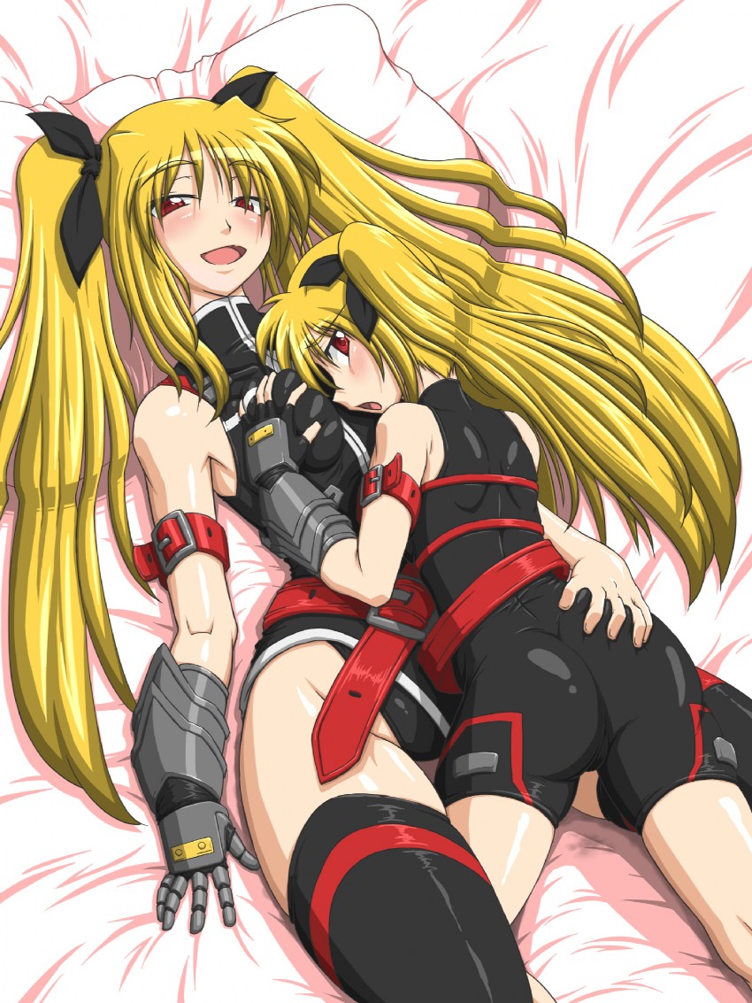 fate testarossa (lyrical nanoha and 3 more) drawn by taro