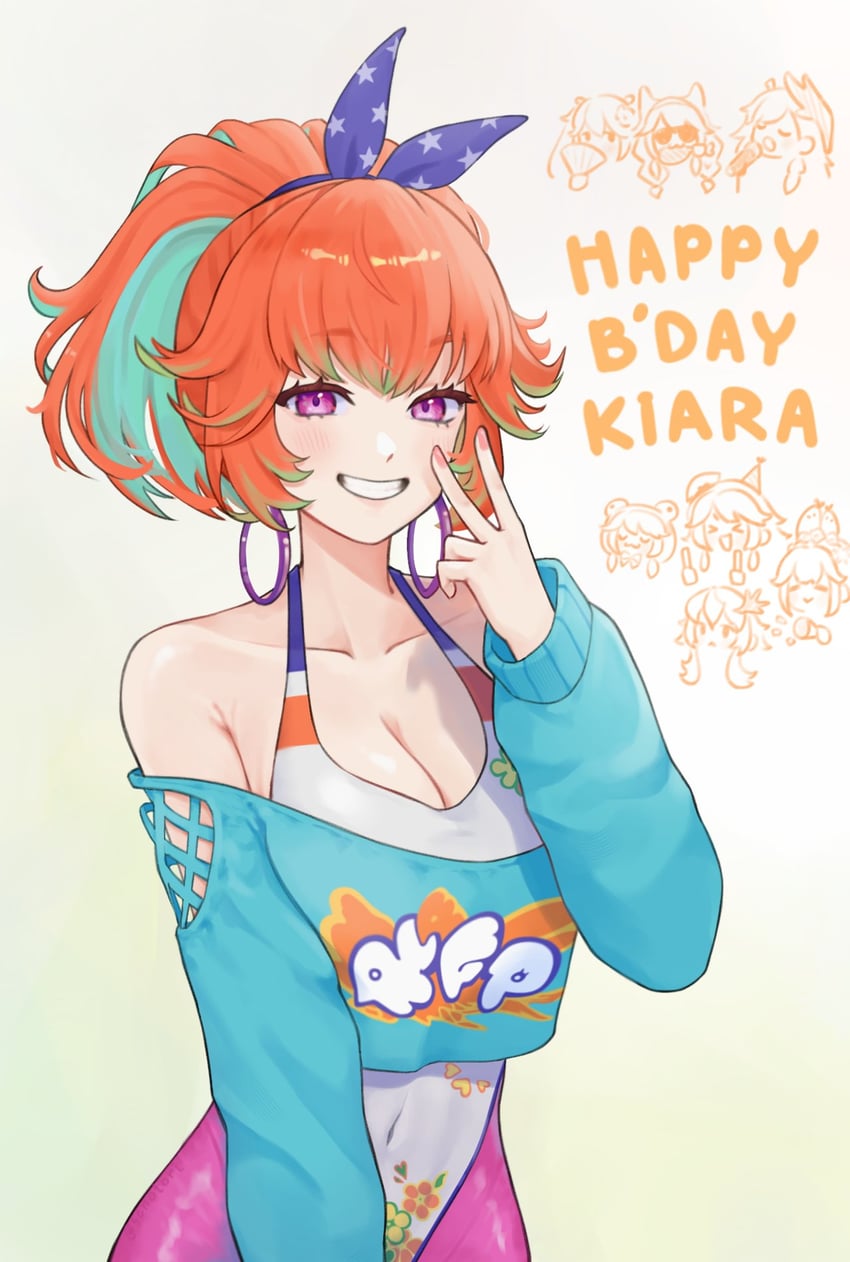takanashi kiara (hololive and 1 more) drawn by senotori