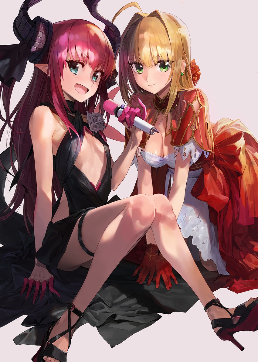 nero claudius and elizabeth bathory (fate and 3 more) drawn by modare