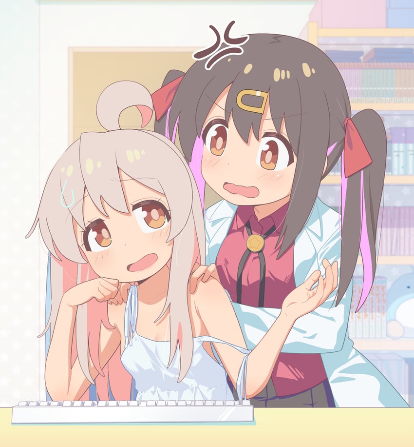 oyama mahiro and oyama mihari (onii-chan wa oshimai!) drawn by shiina_excel