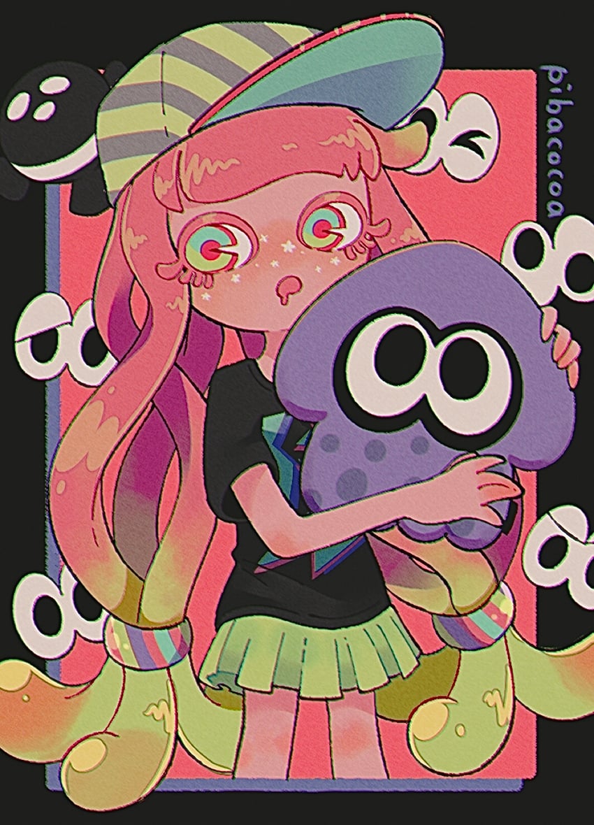 harmony and harmony's clownfish (splatoon and 1 more) drawn by pibacocoa