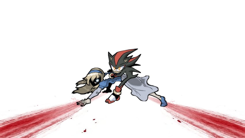 shadow the hedgehog and maria robotnik (sonic and 1 more) drawn by ceddrawsnear