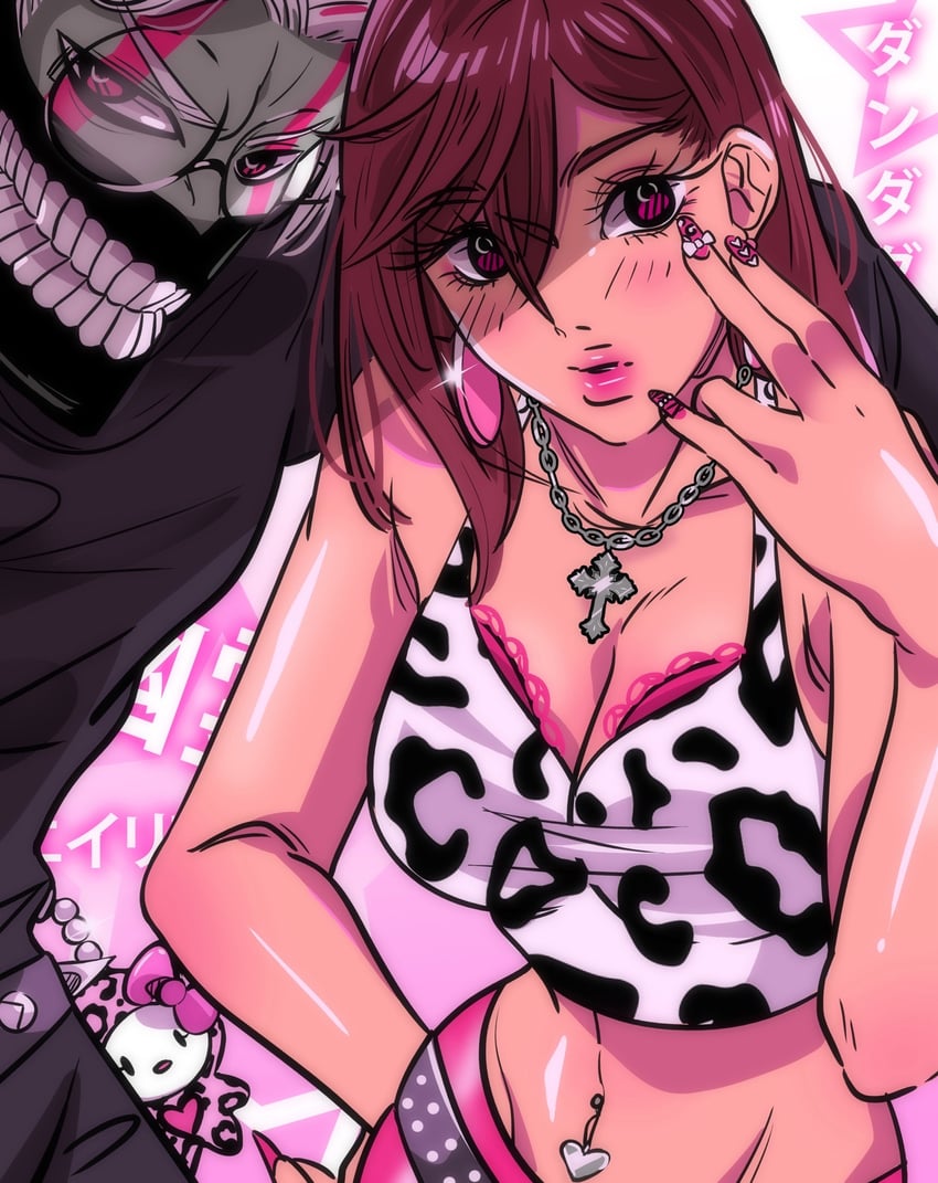 ayase momo, takakura ken, and hello kitty (sanrio and 2 more) drawn by stephanie_priscilla