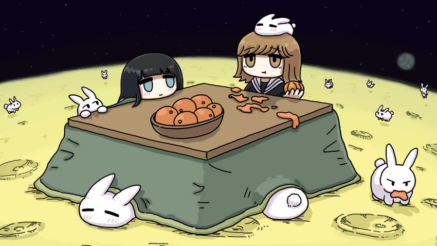 funo-chan and shimau-chan (original) drawn by fuchina_(fucinami)