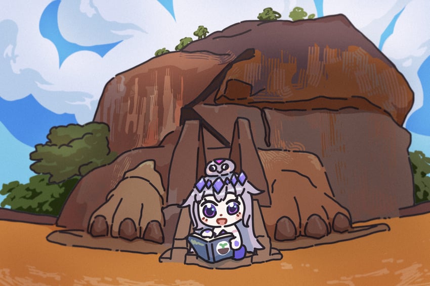 koseki bijou and pebble (hololive and 1 more) drawn by bing_huyue