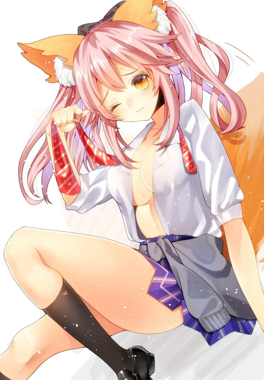 tamamo and tamamo jk (fate and 4 more) drawn by usagibuchi