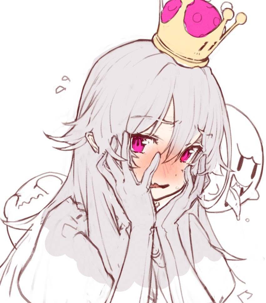 princess king boo (mario and 2 more) drawn by kanzarin