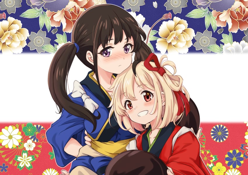 nishikigi chisato and inoue takina (lycoris recoil) drawn by kurumiyasan_ns