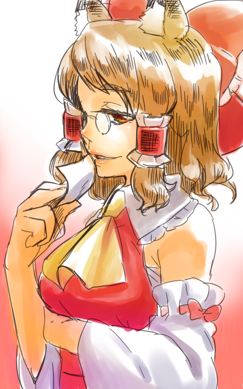 hakurei reimu and futatsuiwa mamizou (touhou) drawn by shirane_koitsu