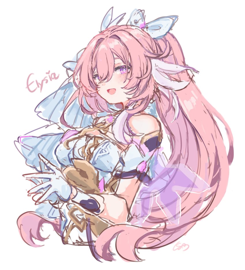 elysia (honkai and 1 more) drawn by sac_0120