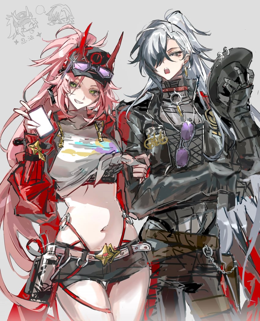 boothill and rappa (honkai and 1 more) drawn by kd_sayakayui