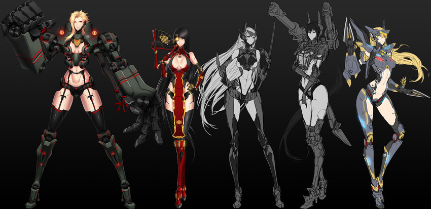 gipsy danger, cherno alpha, crimson typhoon, striker eureka, and coyote tango (pacific rim) drawn by sigm@