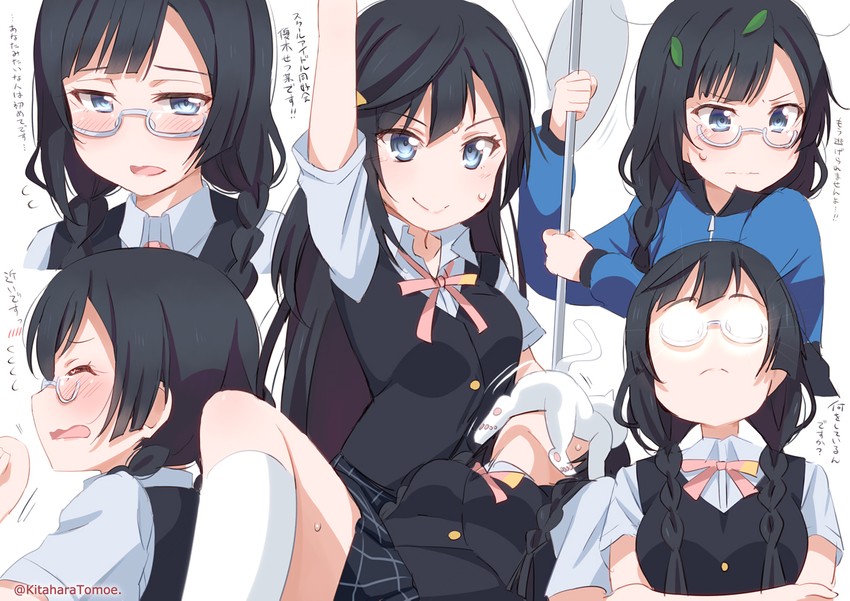 yuki setsuna, nakagawa nana, and hanpen (love live! and 1 more) drawn by kitahara_tomoe_(kitahara_koubou)