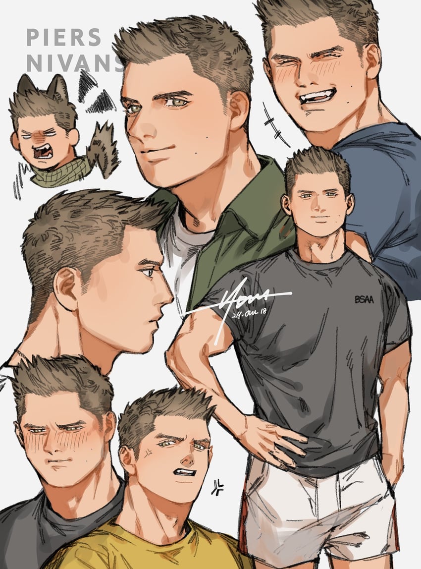 piers nivans (resident evil and 1 more) drawn by moto23059