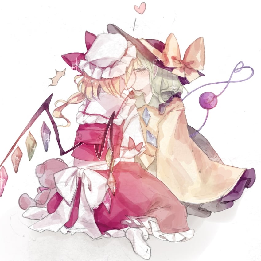 flandre scarlet and komeiji koishi (touhou) drawn by sorani_(kaeru0768)