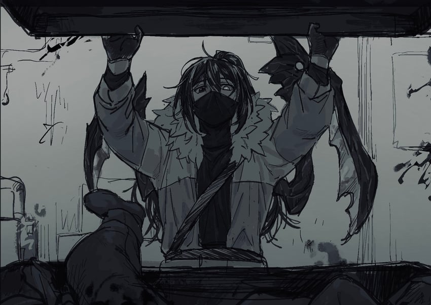 hong lu (project moon and 1 more) drawn by keisotu_kuruu