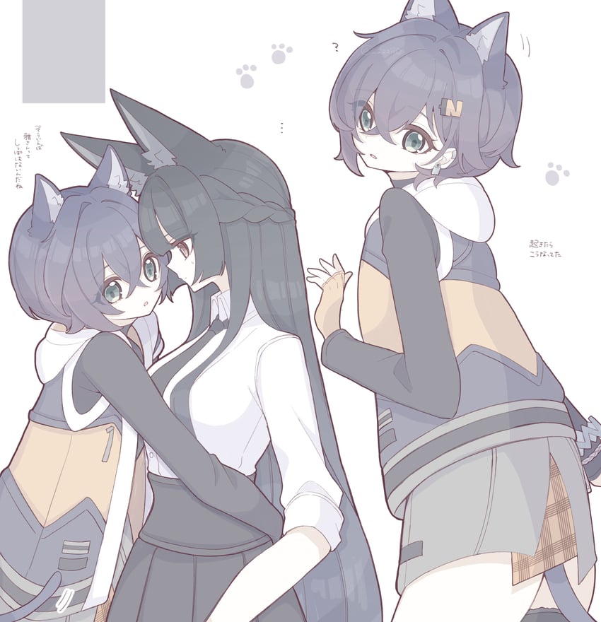 hoshimi miyabi and belle (zenless zone zero) drawn by zzzii0