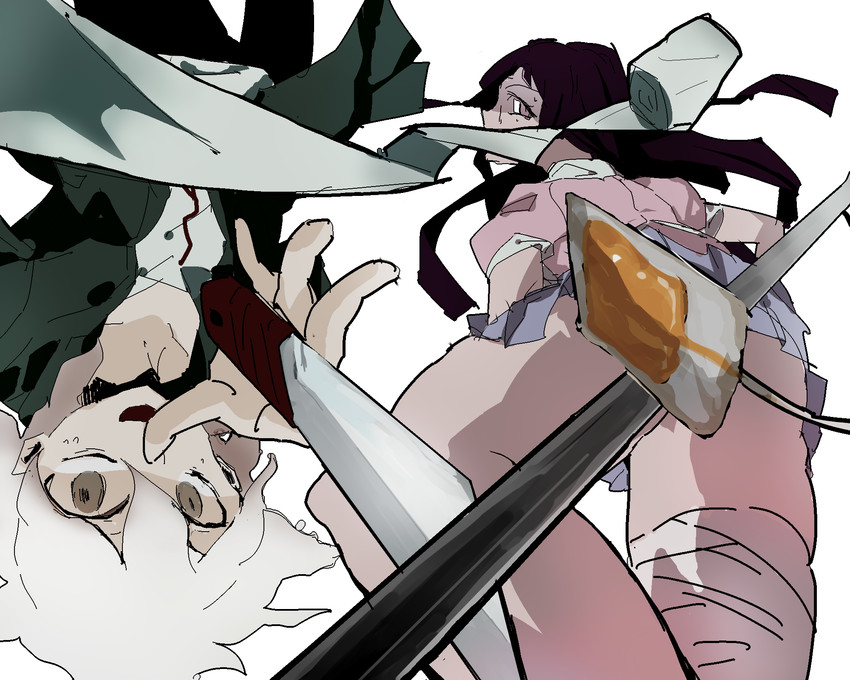 komaeda nagito and tsumiki mikan (danganronpa and 1 more) drawn by obaratihara