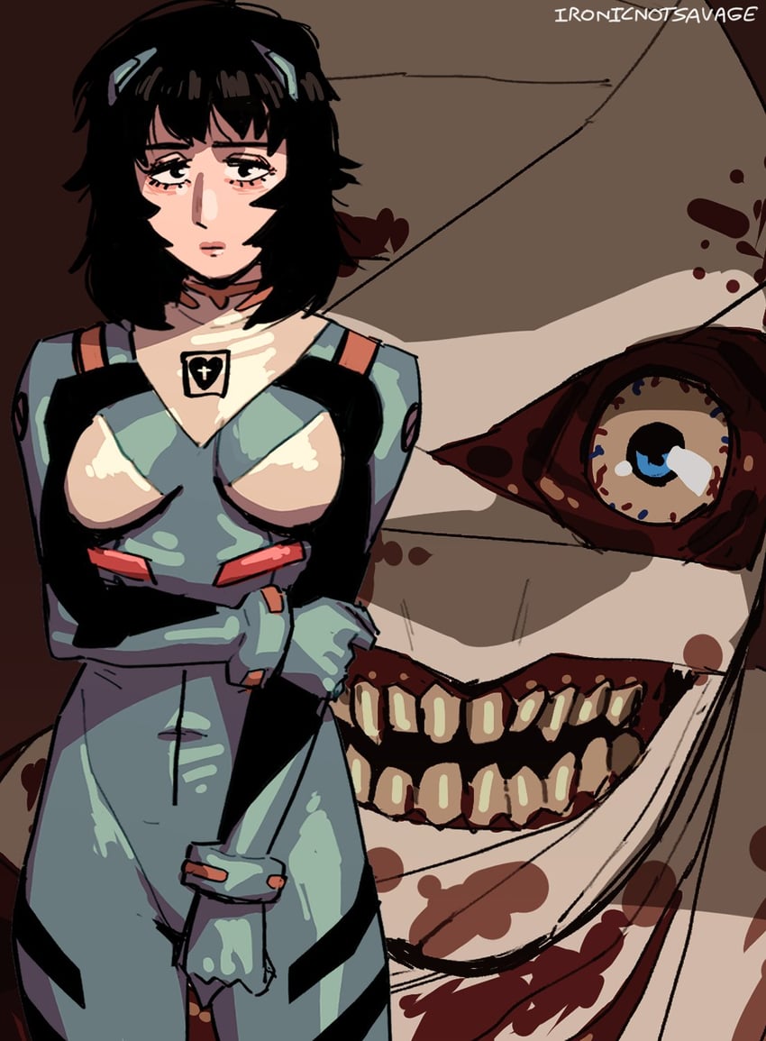 eva 01, anya, and curly (neon genesis evangelion and 1 more) drawn by ironicnotsavage