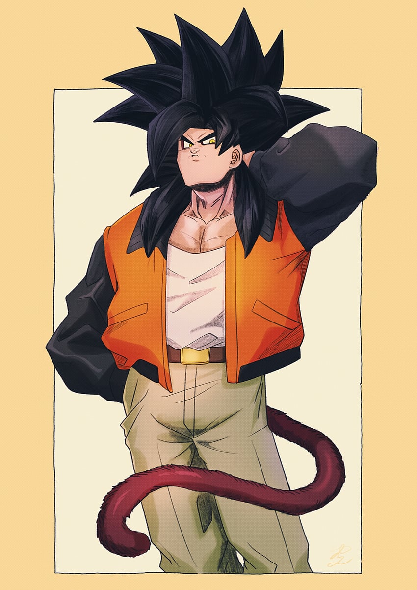 son goku (dragon ball and 1 more) drawn by yuuri_(fukuroudou)