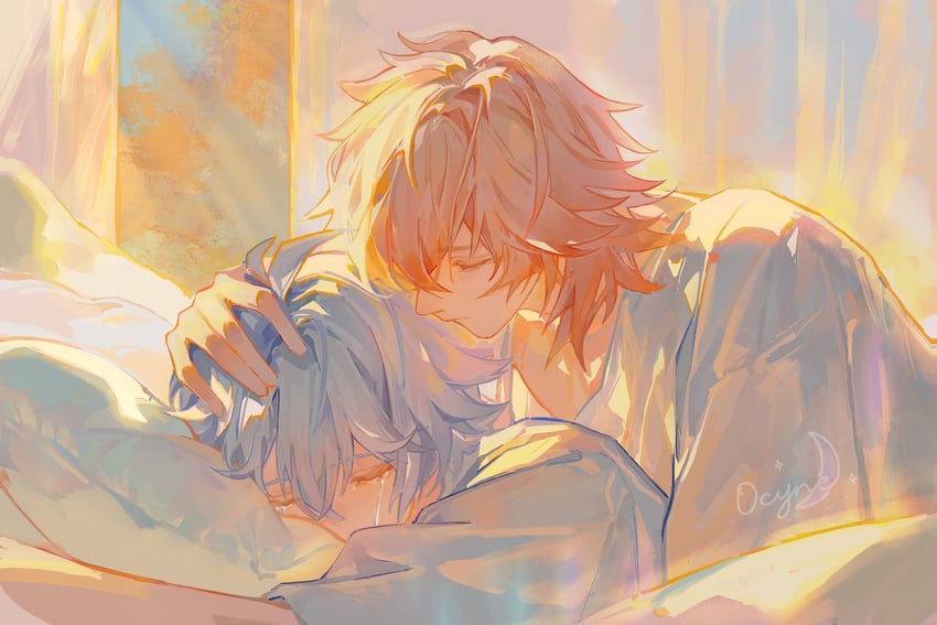 phainon and mydei (honkai and 1 more) drawn by yuqiu777