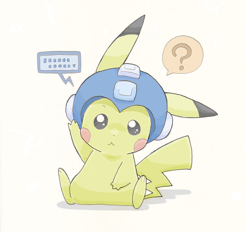 pikachu and mega man (pokemon and 1 more) drawn by oda_takashi