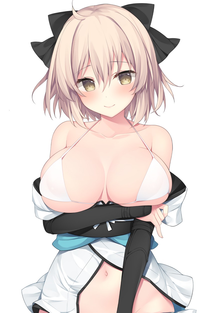 okita souji (fate and 2 more) drawn by miko_(royal_milk)