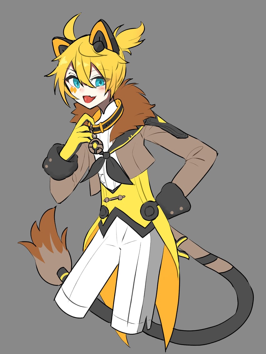 kagamine len and magical mirai len (vocaloid and 1 more) drawn by monitaros_393