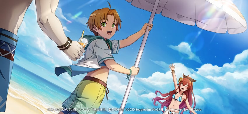eris greyrat and rudeus greyrat (mushoku tensei and 1 more)