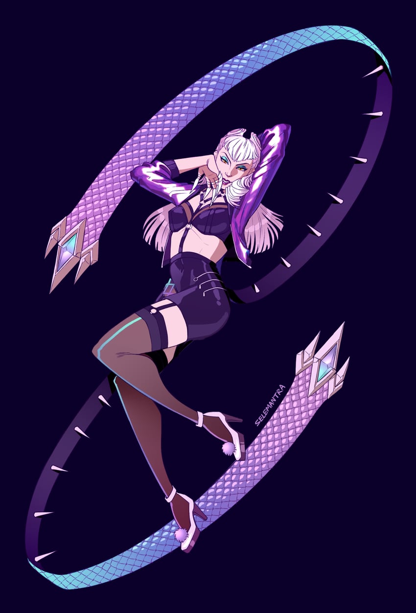 evelynn and k/da all out evelynn (league of legends) drawn by selemantra