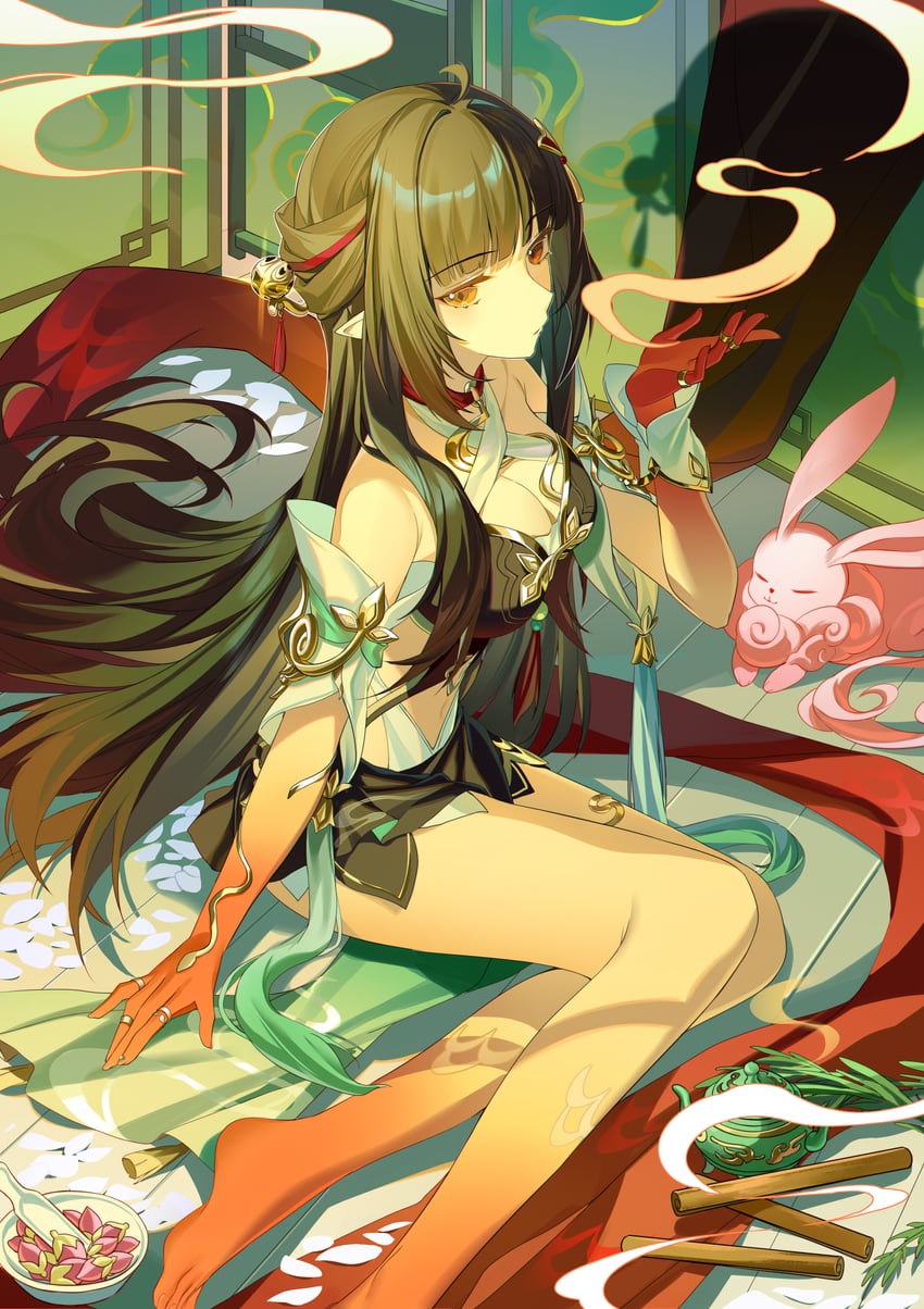 lingsha and fuyuan (honkai and 1 more) drawn by miyu10366
