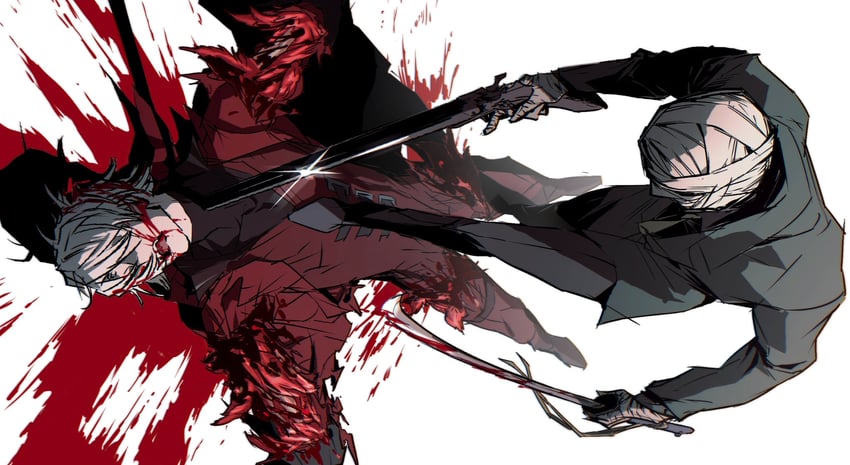 dante and gilver (devil may cry) drawn by wenwen_0902