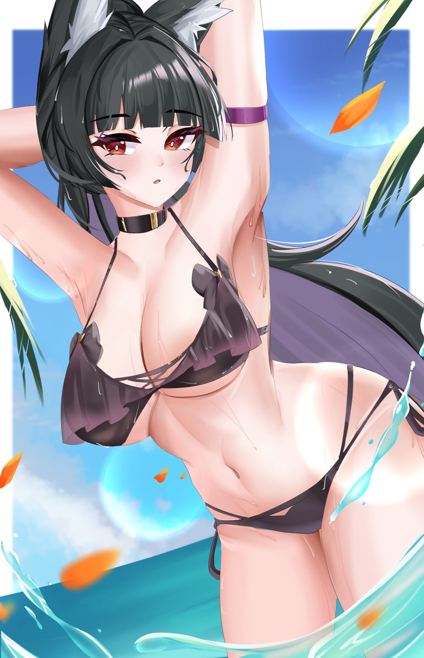 hoshimi miyabi (zenless zone zero) drawn by kuro_(blackpgmickey)