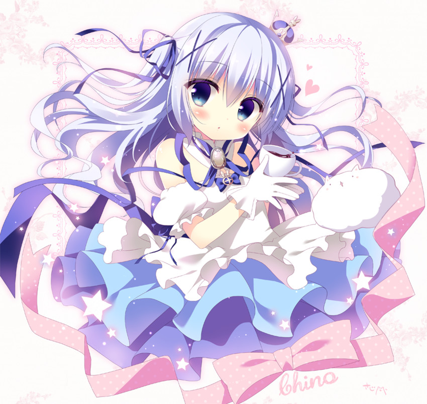 kafuu chino and tippy (gochuumon wa usagi desu ka?) drawn by sasai_saji