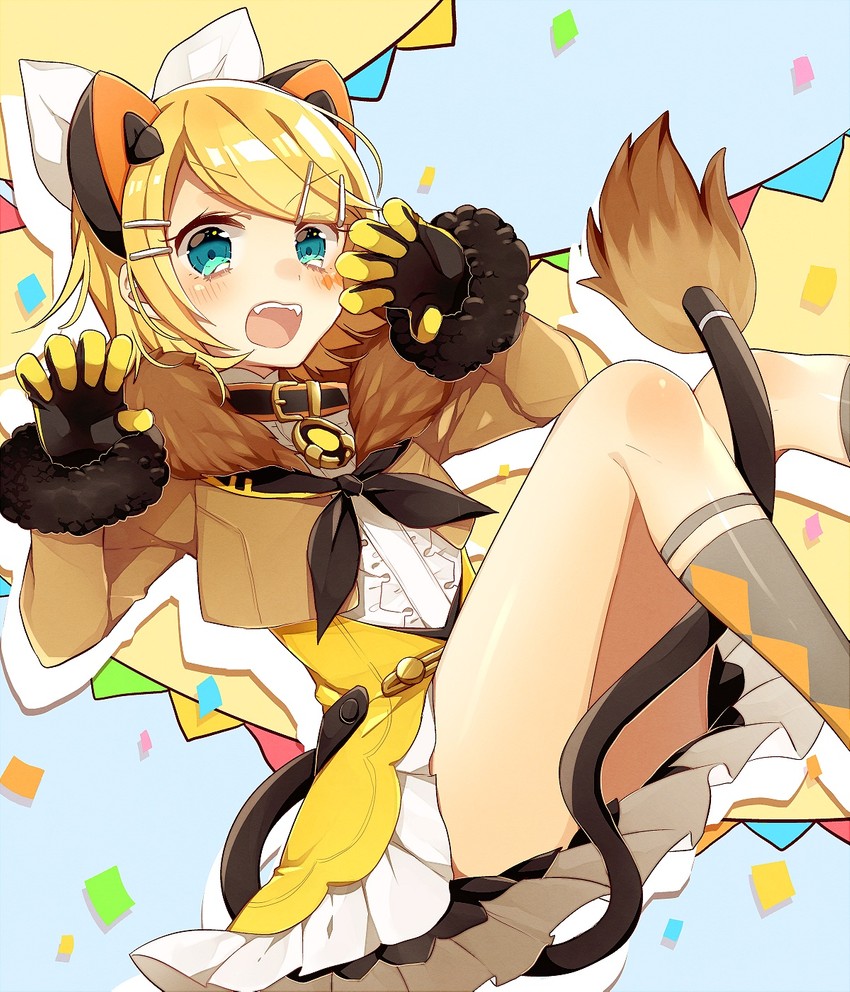 kagamine rin and magical mirai rin (vocaloid and 1 more) drawn by asagao_minoru