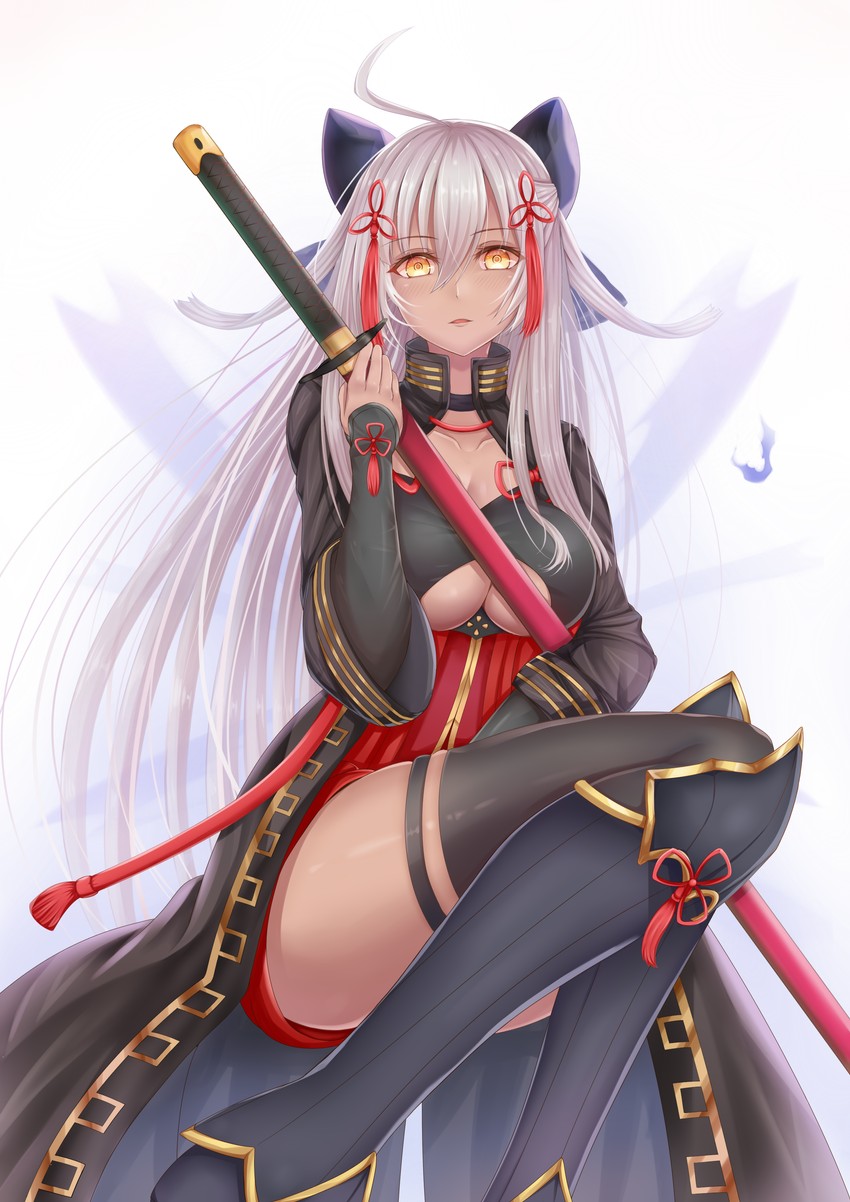 okita souji and okita souji alter (fate and 1 more) drawn by penguintake
