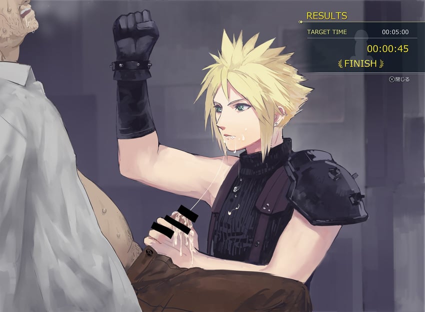 cloud strife (final fantasy and 2 more) drawn by hatomugi_gohan