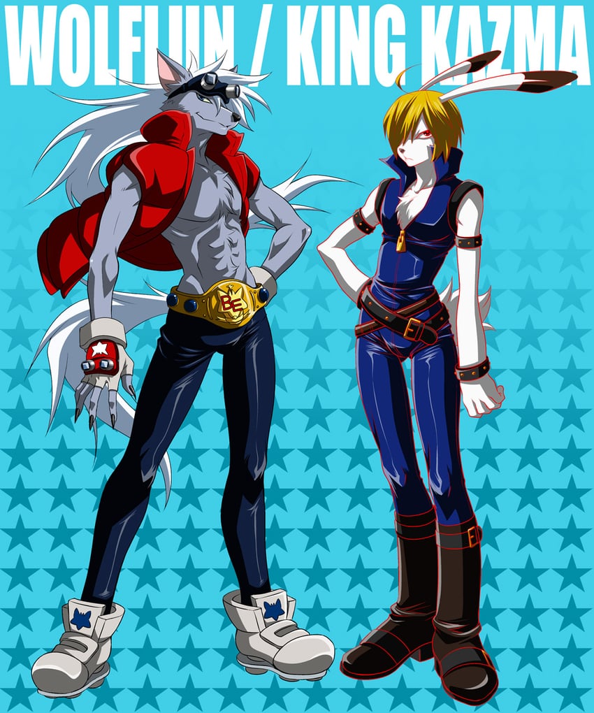 wolfrun and king kazma (precure and 2 more) drawn by wauwa