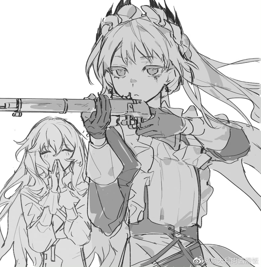specter, irene, and specter the unchained (arknights and 1 more) drawn by paopp9961
