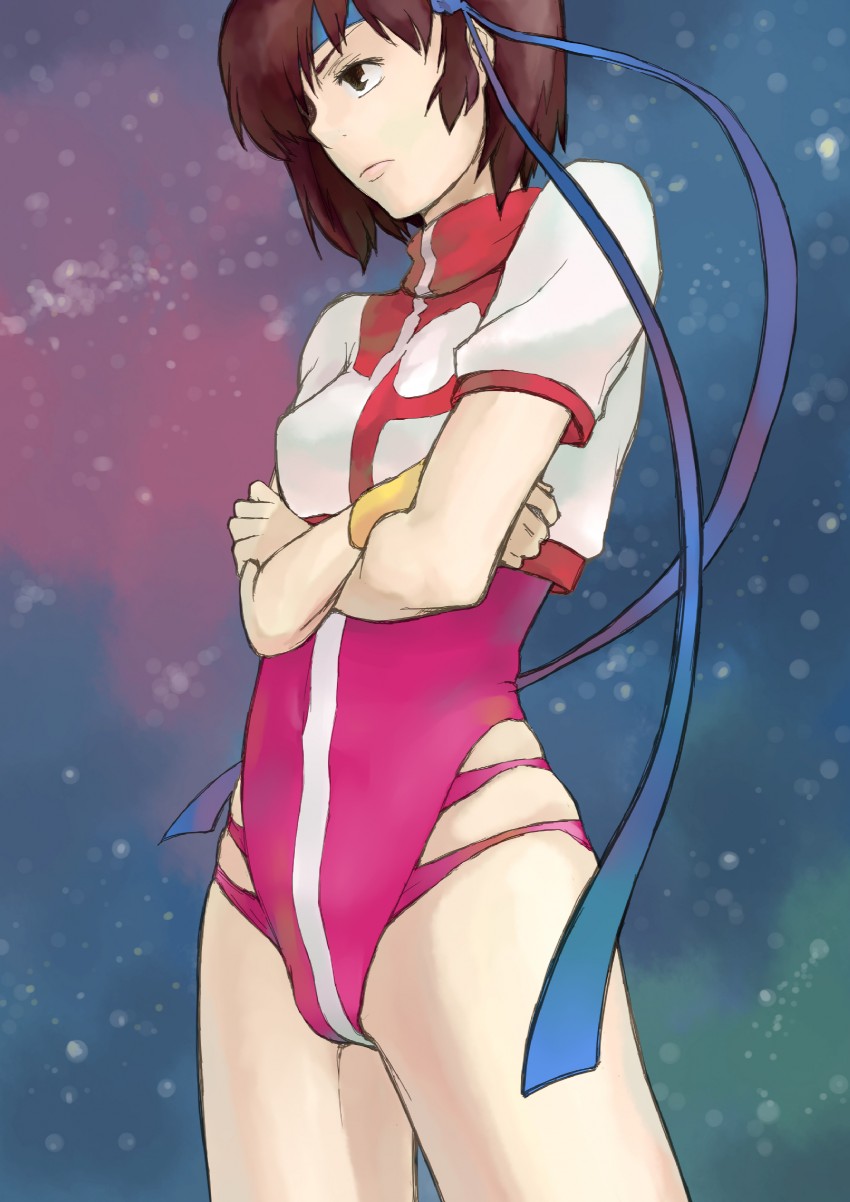 takaya noriko (top wo nerae!) drawn by tanaka_hirotaka