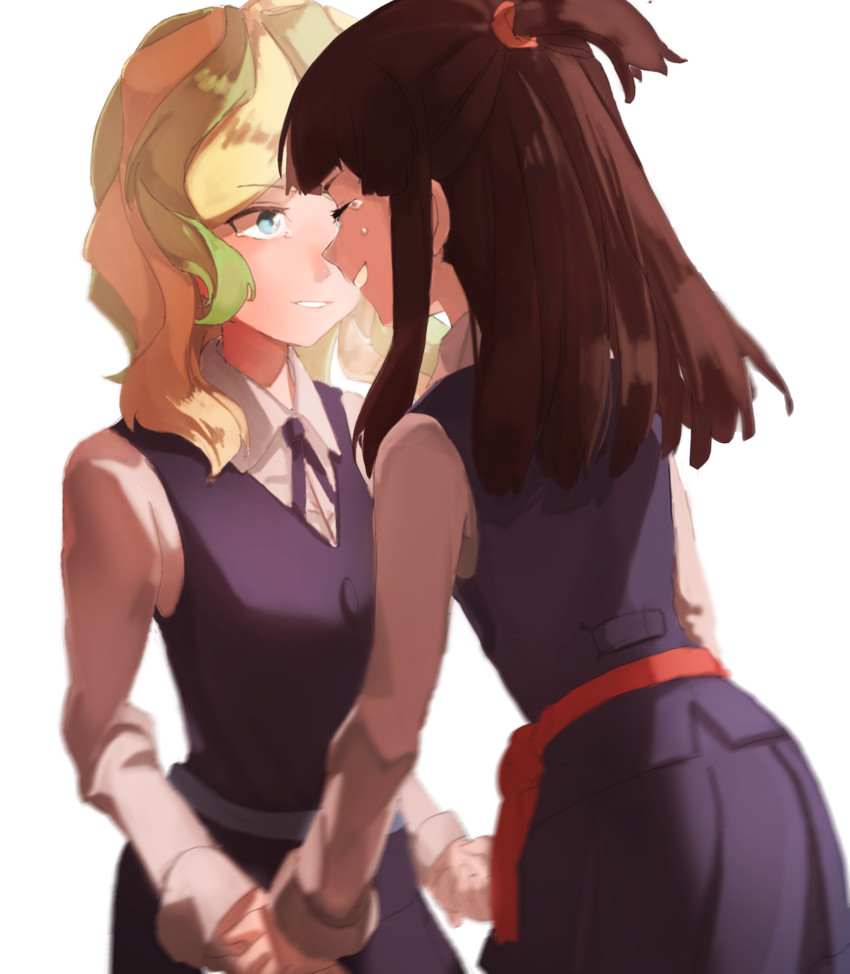 kagari atsuko and diana cavendish (little witch academia) drawn by henpei_saboten
