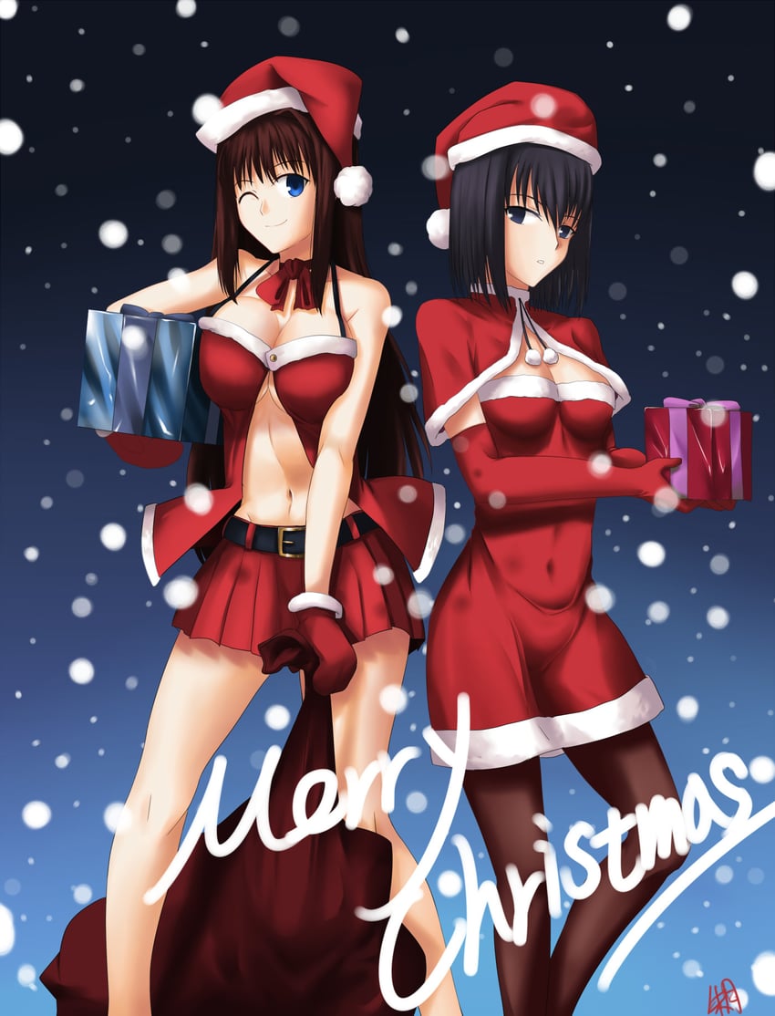 aozaki aoko and kuonji alice (mahou tsukai no yoru) drawn by akatsuki_(mp31097)