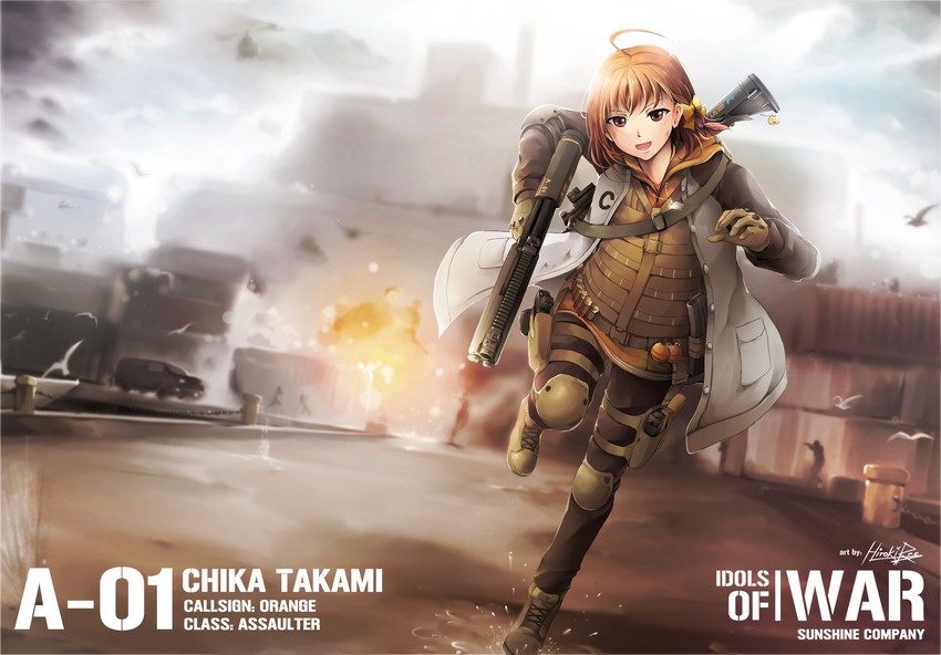 takami chika (love live! and 1 more) drawn by hiroki_ree