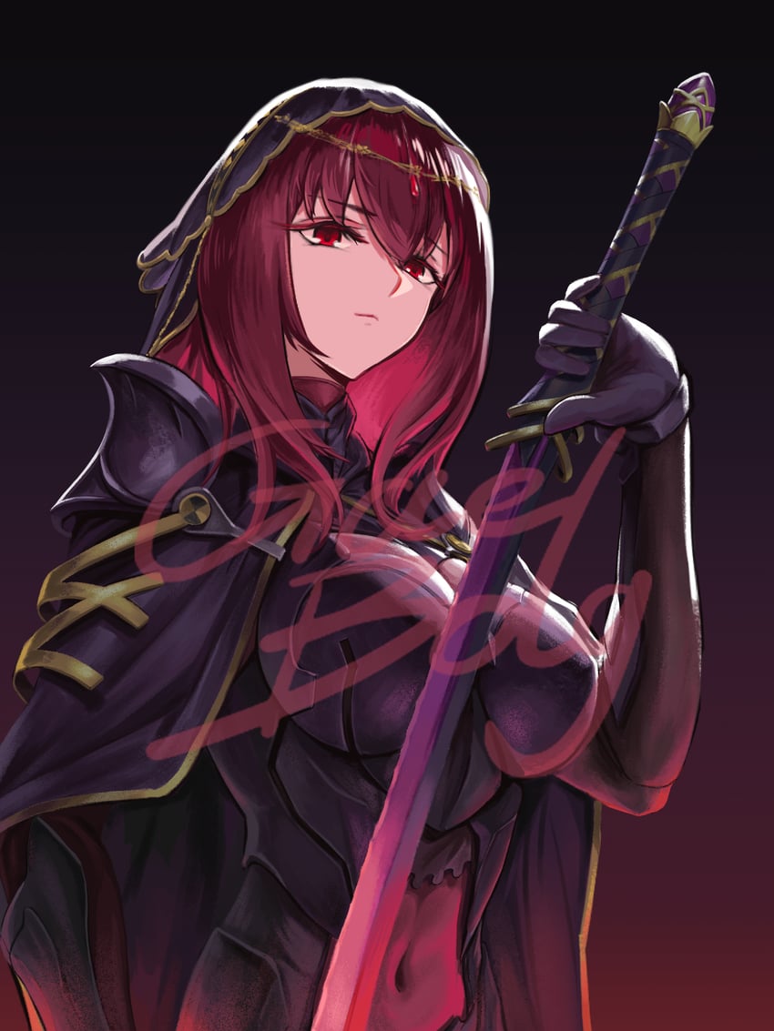 scathach (fate and 2 more) drawn by jiayeboge_gaebolg
