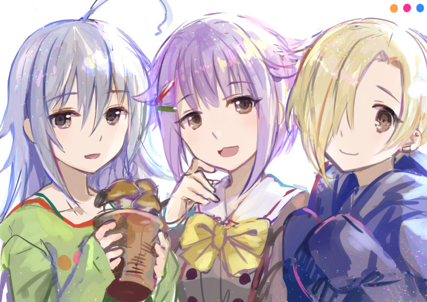 shirasaka koume, koshimizu sachiko, and hoshi syoko (idolmaster and 1 more) drawn by fuzichoco