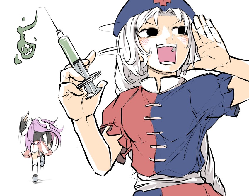 reisen udongein inaba and yagokoro eirin (touhou) drawn by peroponesosu.
